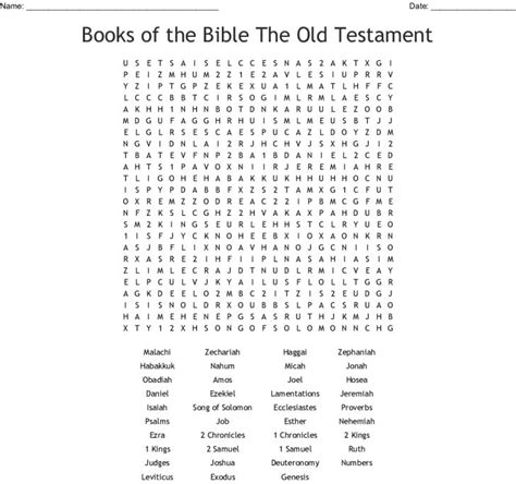 testament books crossword wordmint word search printable