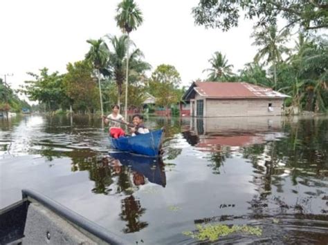 desa air hitam labura sebulan terendam banjir tapi bantuan pemerintah