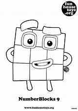 Numberblocks Colouring Blocks Books sketch template