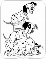 Dalmatians Puppies Pongo Dalmatian Cruella Disneyclips sketch template