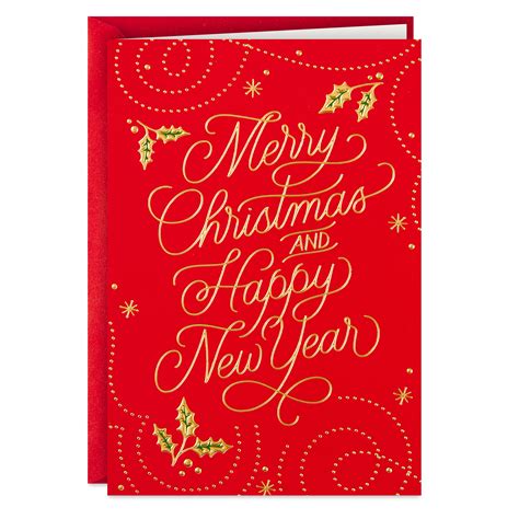 hallmark boxed christmas cards red merry christmas  cards