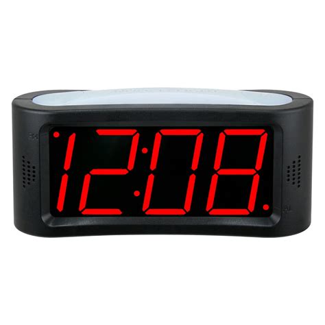 mainstays digital alarm clock  jumbo nightlight  red led display spcj walmartcom