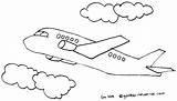 Mewarnai Langit Terbang Belajar Pesawat sketch template