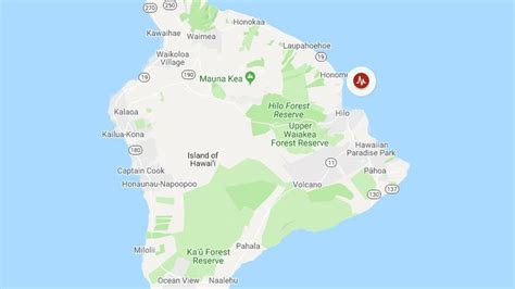 magnitude quake shakes parts  hawaii island