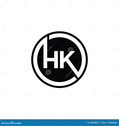 hk letter logo icon design template elements stock vector illustration  character bussines