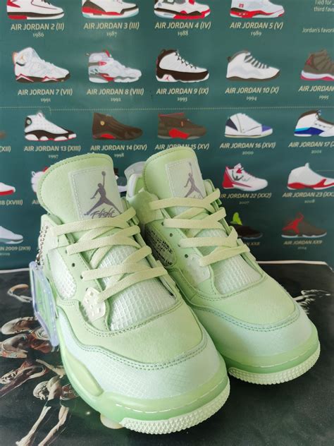 original air jordan  green shoes og  original
