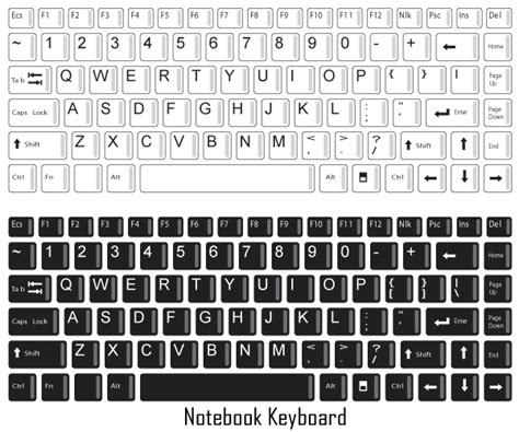 notebook keyboard vector  keyboard image computer paper toys