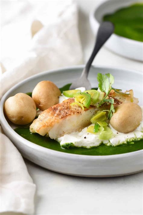 Chilean Sea Bass With Potatoes And Herb Sauce Foxes Love Lemons
