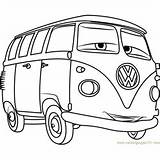 Cars Bus Volkswagen Vw Coloring Fillmore Pages Colouring Eze Rust Color Rusty Coloringpages101 Getcolorings Getdrawings Cartoon sketch template