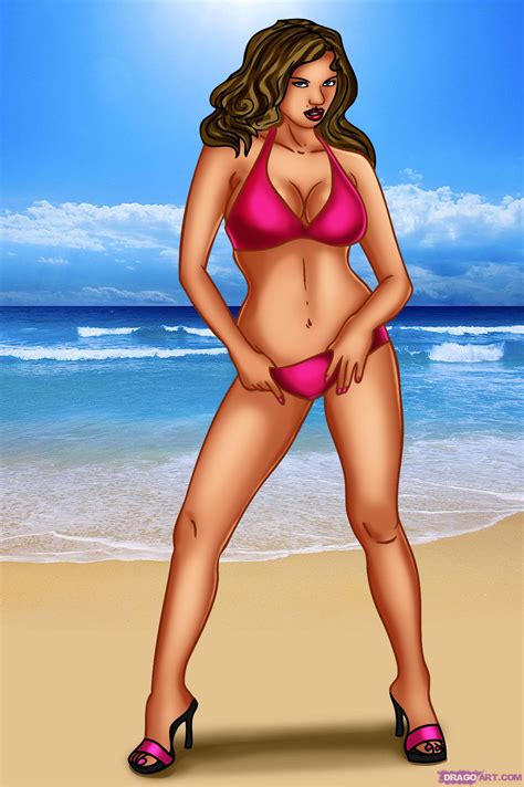 how to draw a sexy girl step by step figures people free online drawing tutorial added by