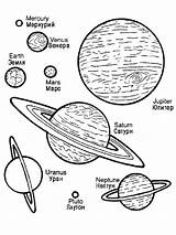 Planets Coloring Pages Printable Color Kids Bright Colors Favorite Choose sketch template