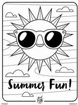 Coloring Pages Summer Sheets Kids Printable Fun Cool sketch template