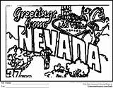Nevada sketch template