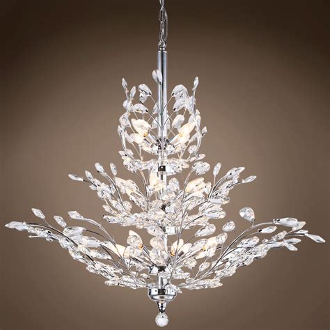 collection  crystal branch chandelier