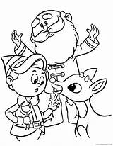 Coloring4free Claus Santa Coloring Pages Reindeer Elf Related Posts sketch template