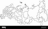Russia Map Outline Alamy Stock Russian Background sketch template