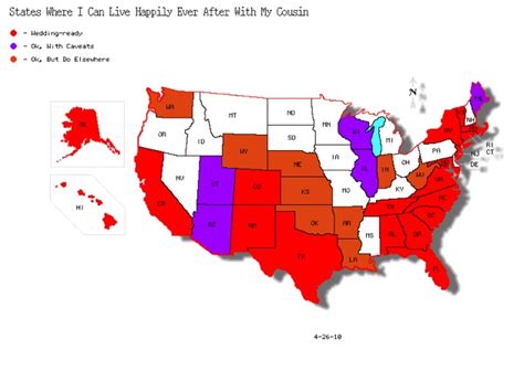 map of us states where first cousin marriage is legal