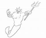 Triton King Coloring Pages Skill Getcolorings Printable Popular sketch template