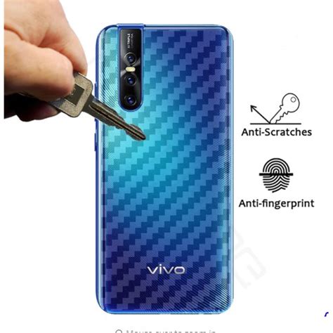Vivo V15 Pro Skin Carbon Transparan    garskin anti gores