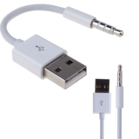 usb charger adapter mm tip cable  ipod shuffle fourth    generation