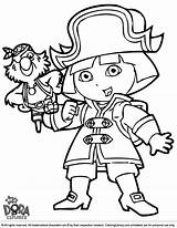 Dora Coloring Explorer Pages Pirate Sheets Colouring Sheet Children Girls Coloringlibrary Princess Develop Sense Skills Motor Fun Help Only But sketch template