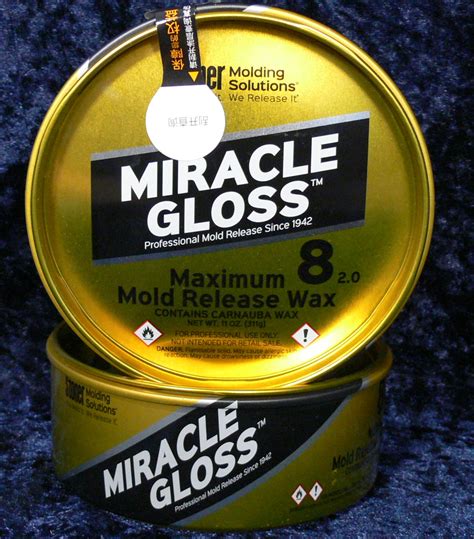 miracle gloss  maximum mold release wax  oz factor