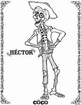 Coco Coloring Pages Hector sketch template