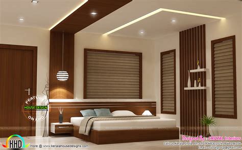 bedroom dining hall  living interior kerala home design