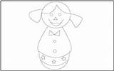 Coloring Doll Toys Tracing Dancing Pages Mathworksheets4kids sketch template