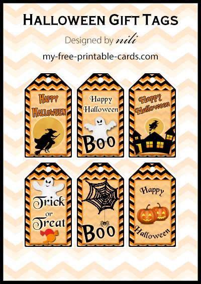 printable halloween gift tags   printable cardscom