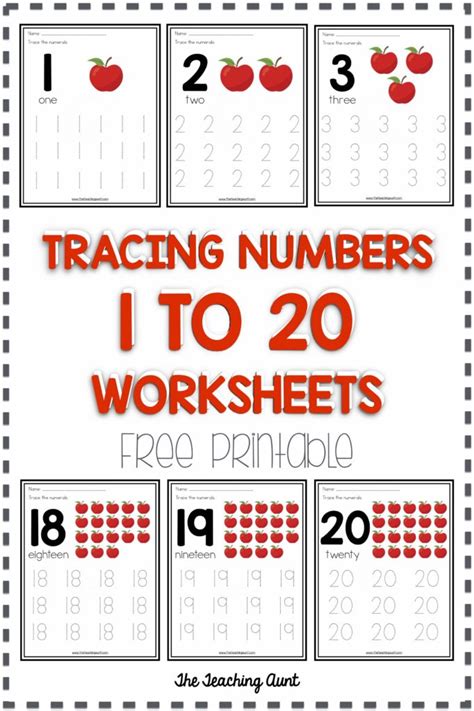 engaging tracing numbers worksheets    early learners