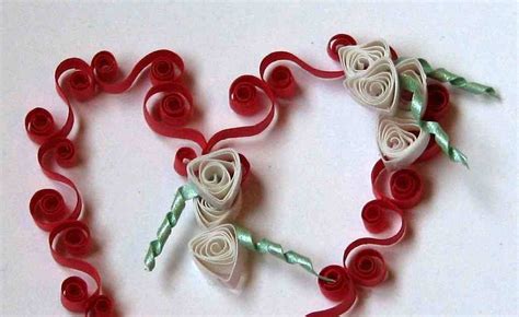 quilling art  expression  quilling heart pattern