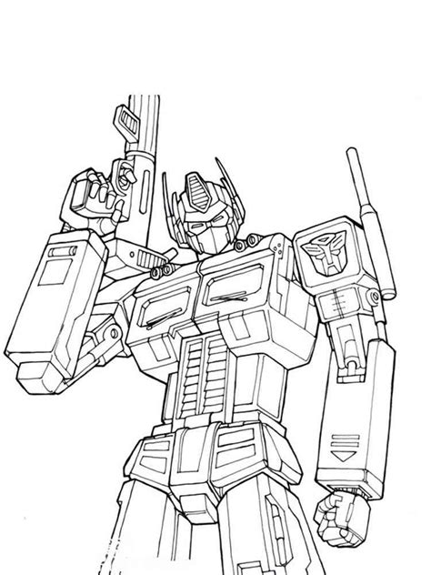 optimus prime printable transformers coloring pages transformers