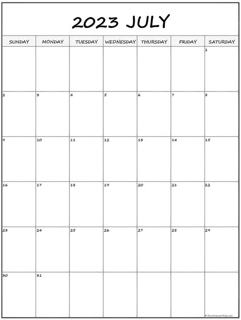 july  calendar printable  blank templates layarkaca lk