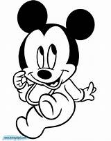 Baby Mickey Coloring Mouse Pages Disney Babies Clipart Characters Printable Book Minnie Pluto Library Cute Drawings Disneyclips Coloringhome Popular sketch template