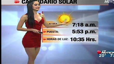 Naile Lopez Weather Presenter From Mexico Youtube