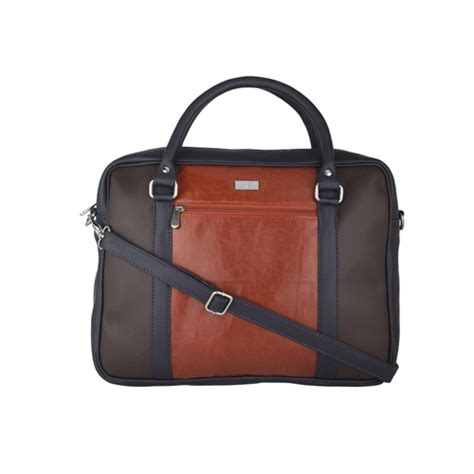 synthetic leather blue color laptop bag  rs    delhi id