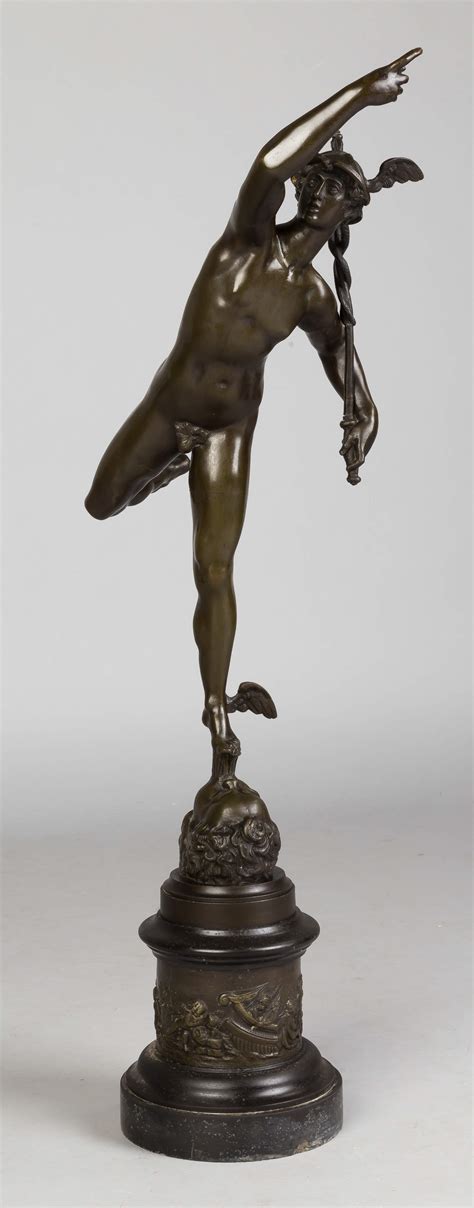 bronze sculpture  mercury cottone auctions