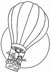 Balloon Coloring Air Pages Hot People Ride Happy Two Printable Couple Coloring4free Holiday Kids Preschool Para Colorear Coloringsky sketch template