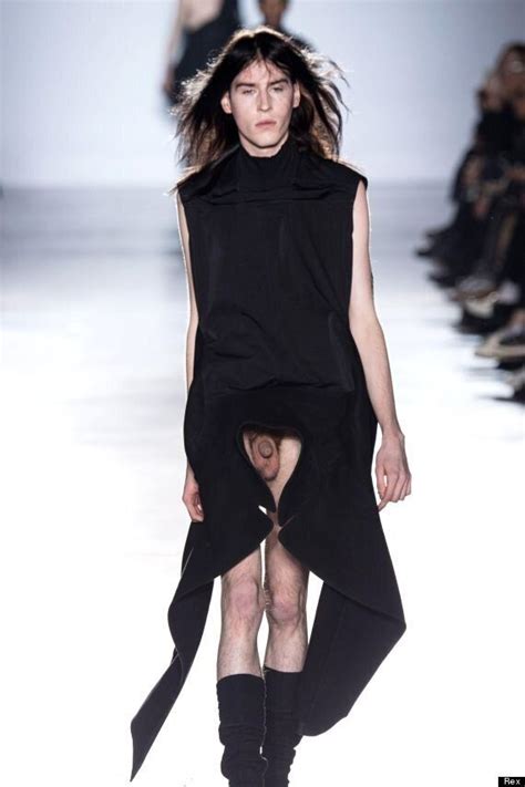 Penis Flashing In The Name Of Fashion Rick Owens Catwalk Show Lets It