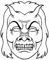 Caretas Mascaras Monstruos Dimoni Dibujos Careta Demonio Antoni Sant sketch template
