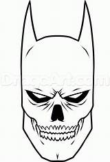 Skull Batman Drawing Drawings Cool Draw Easy Skeleton Skulls Badass Face Line Step Simple Teeth Dragoart Cartoon Sketches Superman Tattoo sketch template