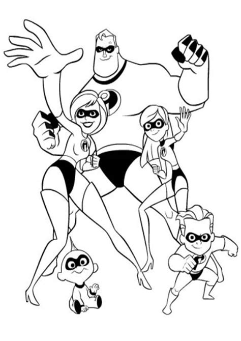 easy  print incredibles coloring pages tulamama