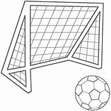 Soccer Coloring Ball Pages Kids Sports Football Goal Bigactivities Sheets Balls sketch template