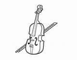 Contrabajo Basso Colorare Cello Baixo Acolore Fisarmonica Chitarra Acustiche Trompa Pianoforte Coda Trompeta sketch template