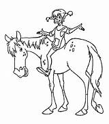 Coloring Pippi Longstocking Pages Horse Printable Kids 4kids Sparad Från sketch template