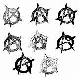Anarchy Symbol Grunge Transparent Clipground Onlygfx sketch template