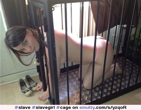 slave slavegirl cage caged submissive submissivegirl subbie subby kneeling allfours