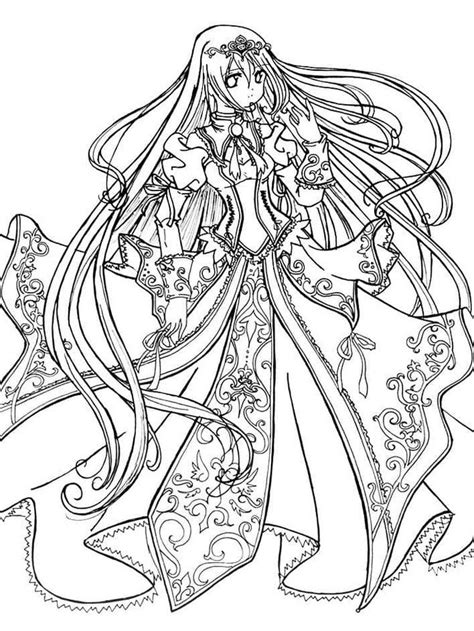 anime coloring pages  princess coloring pages chibi coloring