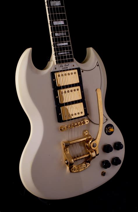 gibson sg custom  pickups  alpine white guitar  sale gitarren total